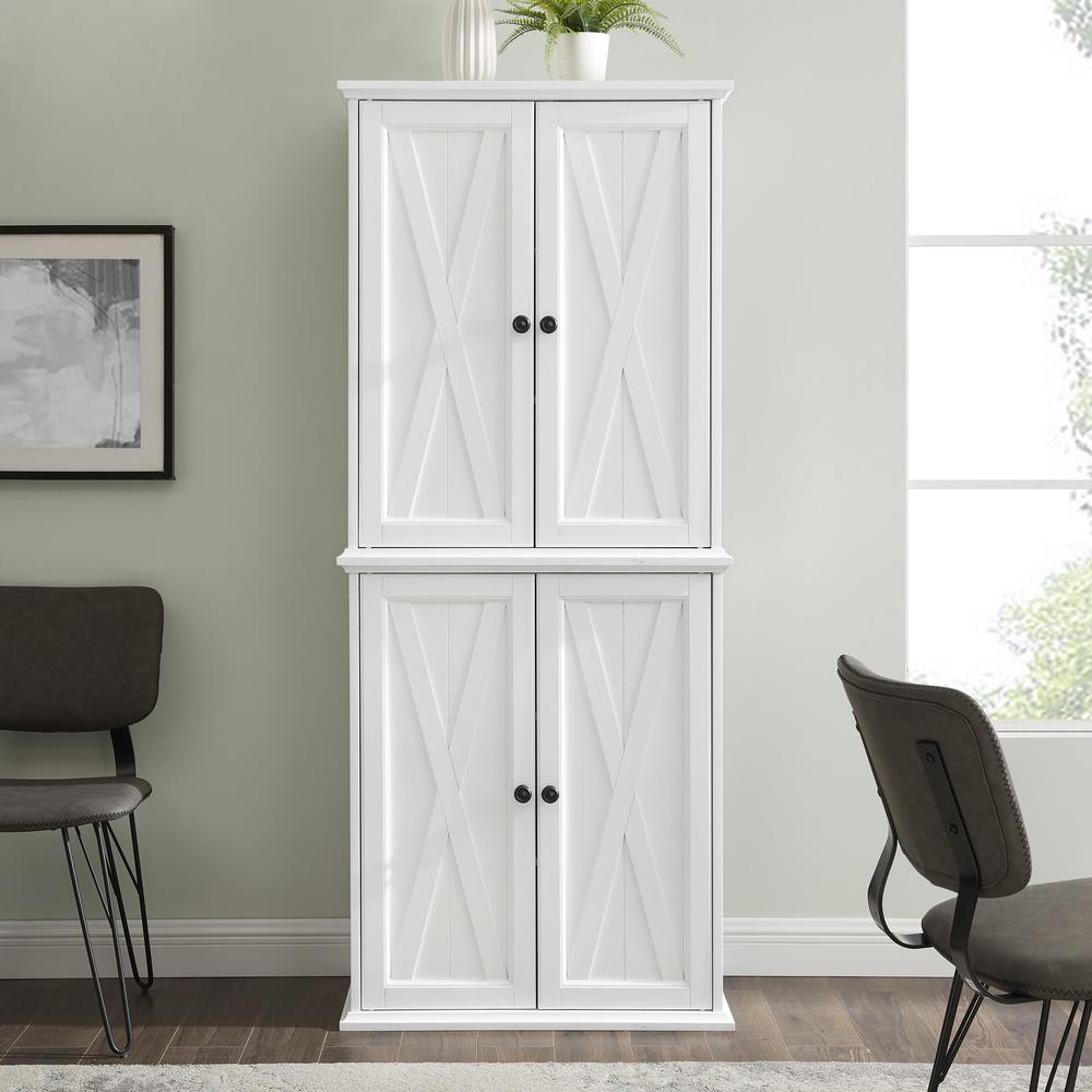 Clifton Tall Kitchen Storage Pantry - 2 Stackable Pantries. Picture 4