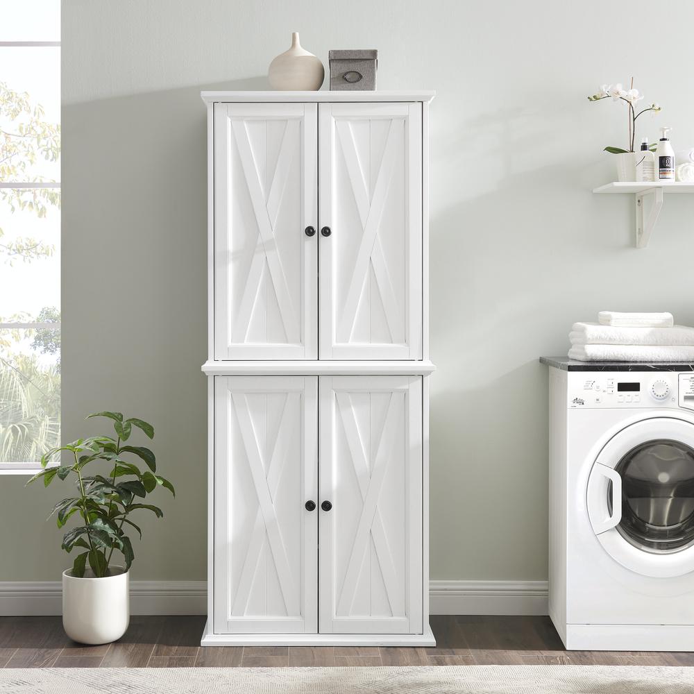 Clifton Tall Kitchen Storage Pantry - 2 Stackable Pantries. Picture 5