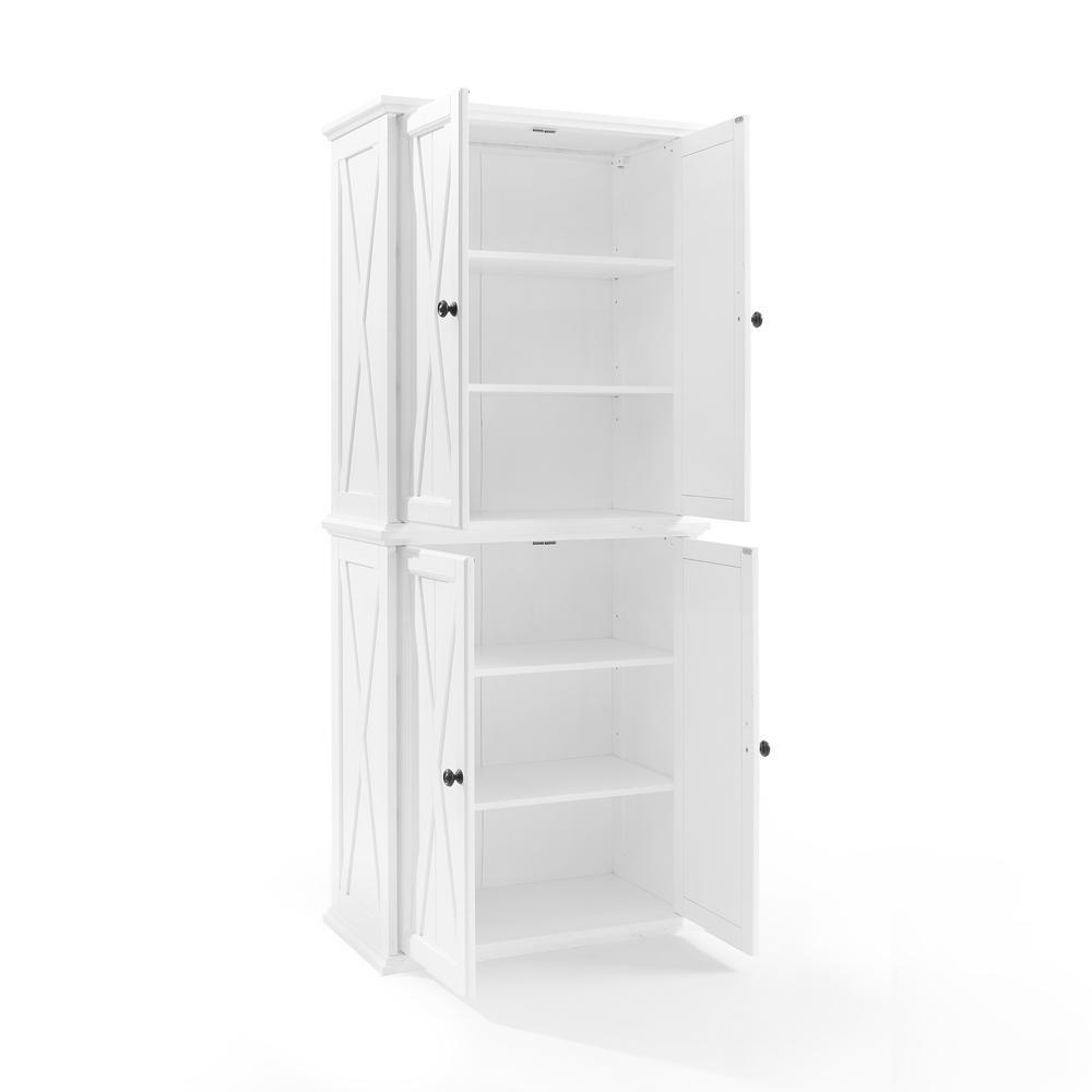 Clifton Tall Kitchen Storage Pantry - 2 Stackable Pantries. Picture 6