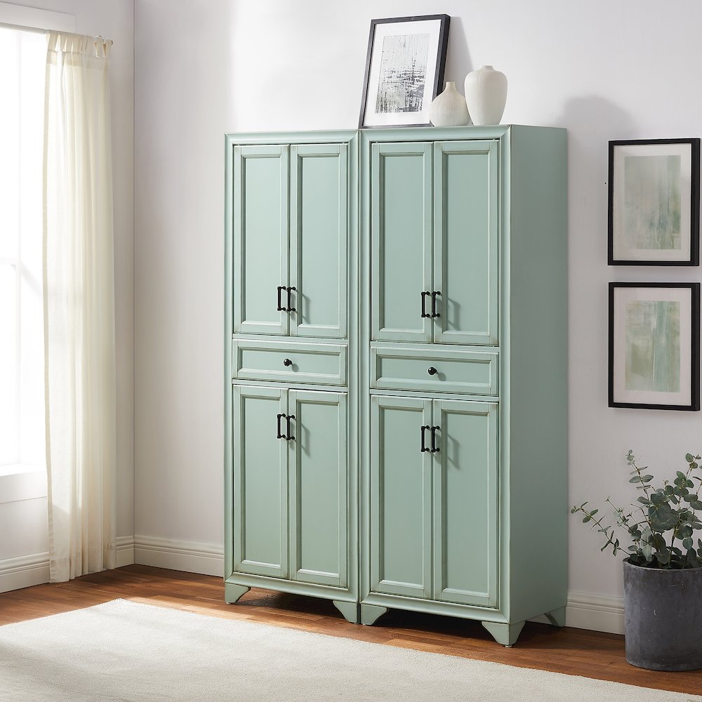 Tara 2-Piece Kitchen Storage Pantry Set - 2 Pantries. Picture 3
