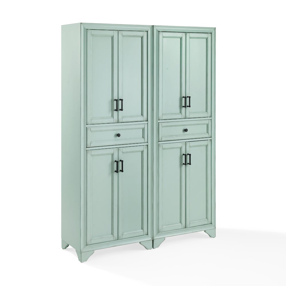 Tara 2-Piece Kitchen Storage Pantry Set - 2 Pantries. Picture 1