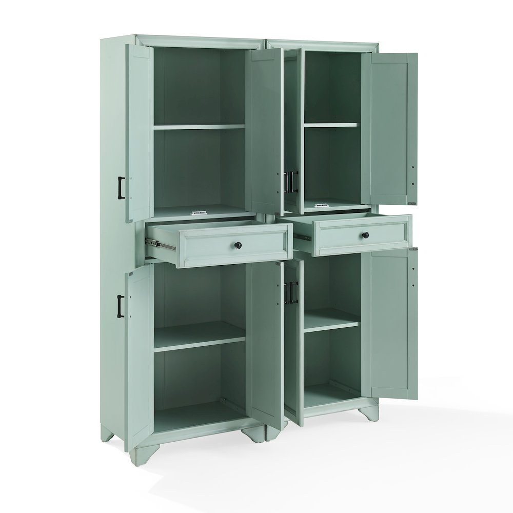 Tara 2-Piece Kitchen Storage Pantry Set - 2 Pantries. Picture 9