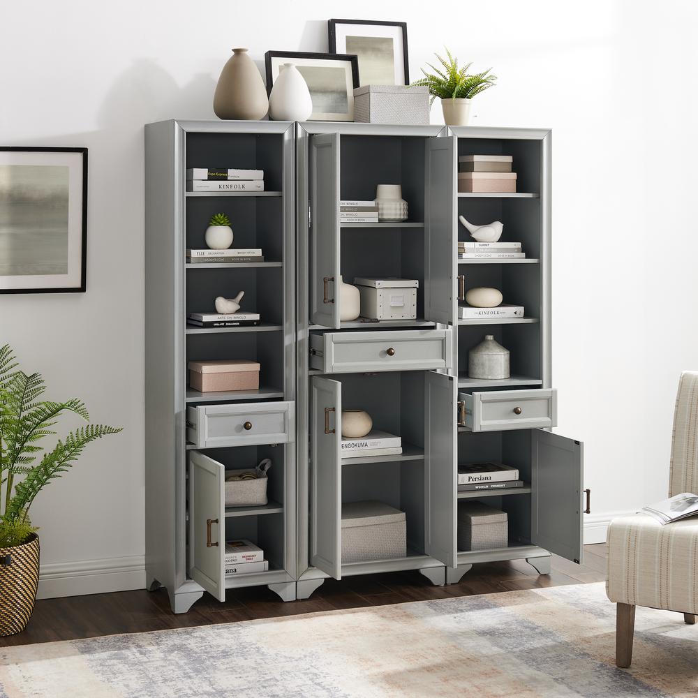 Tara 3-Piece Kitchen Storage Pantry Set - Pantry & 2 Linen Cabinets. Picture 3