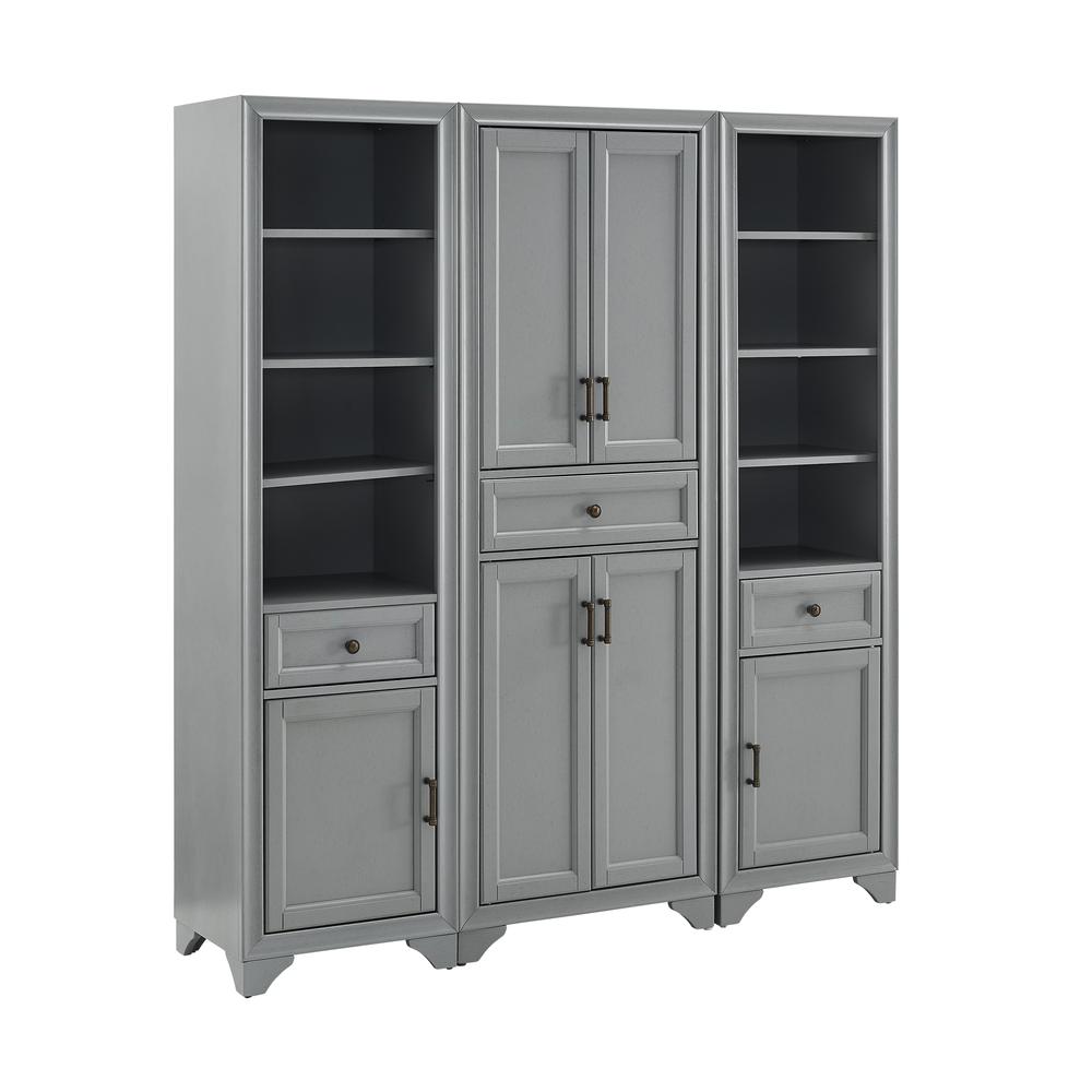 Tara 3-Piece Kitchen Storage Pantry Set - Pantry & 2 Linen Cabinets. Picture 8