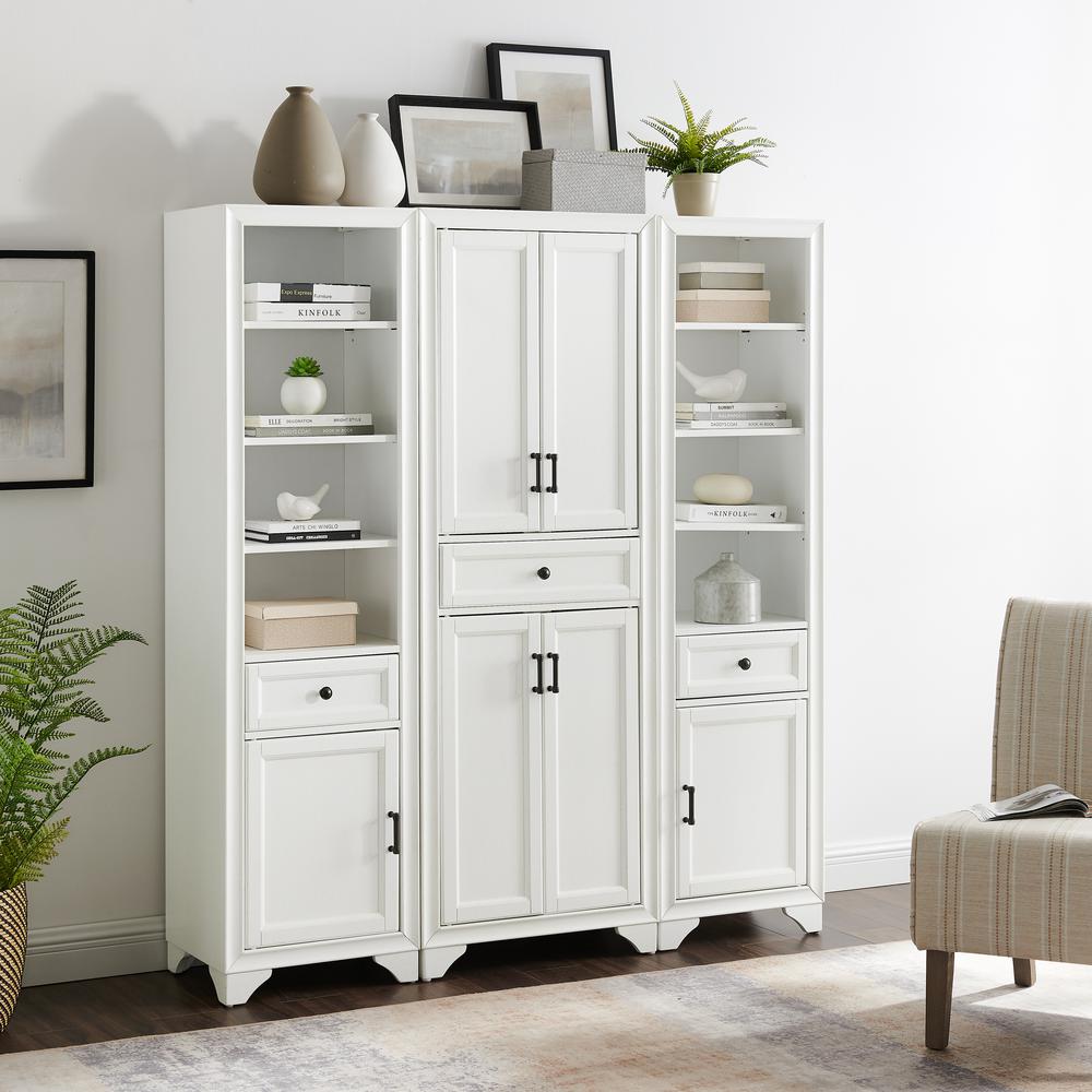 Tara 3-Piece Kitchen Storage Pantry Set - Pantry & 2 Linen Cabinets. Picture 2
