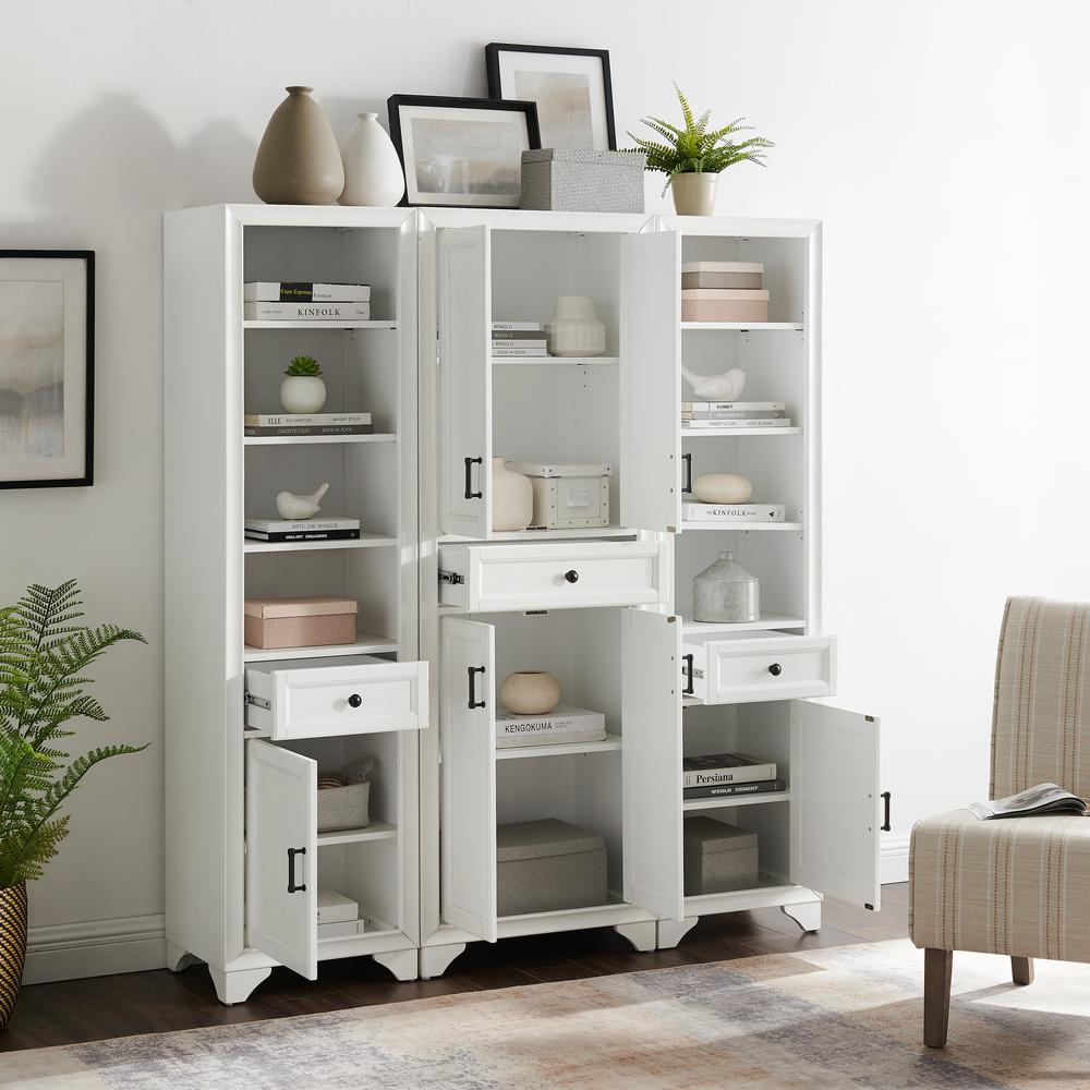 Tara 3-Piece Kitchen Storage Pantry Set - Pantry & 2 Linen Cabinets. Picture 3