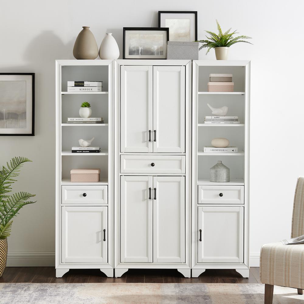 Tara 3-Piece Kitchen Storage Pantry Set - Pantry & 2 Linen Cabinets. Picture 4