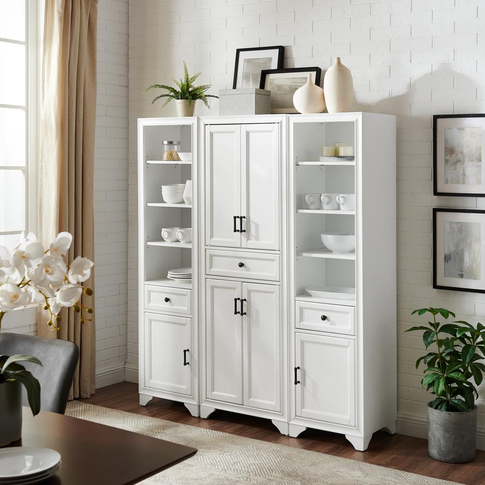 Tara 3-Piece Kitchen Storage Pantry Set - Pantry & 2 Linen Cabinets. Picture 5