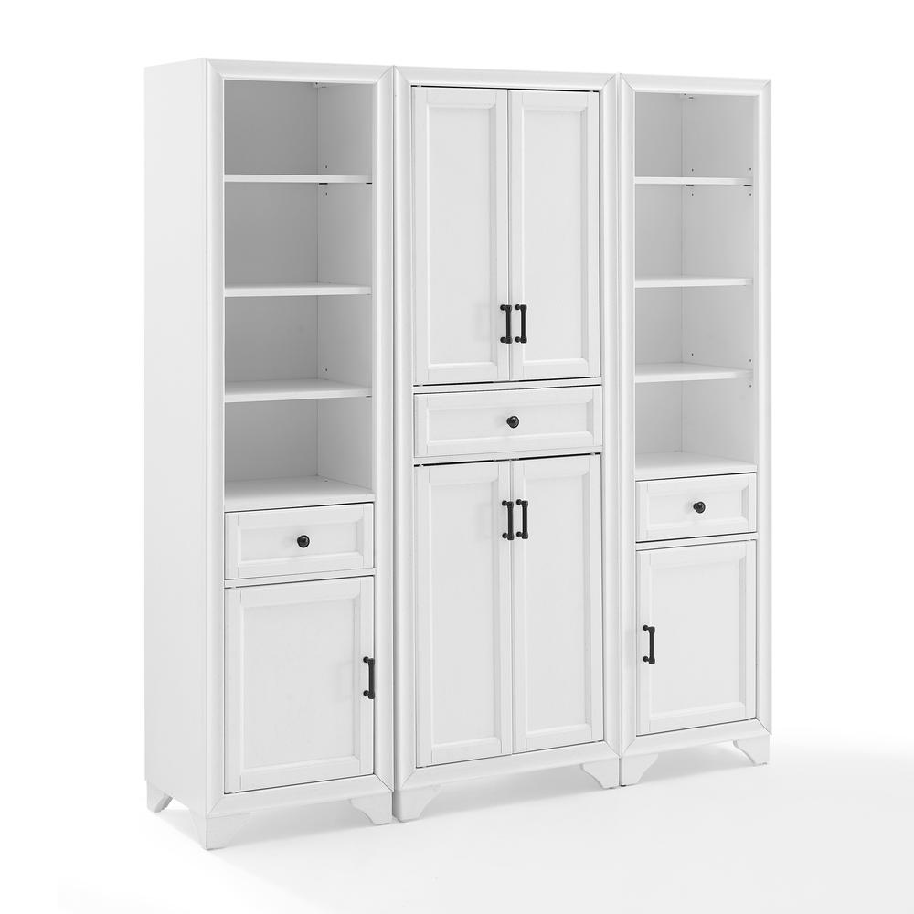 Tara 3-Piece Kitchen Storage Pantry Set - Pantry & 2 Linen Cabinets. Picture 9