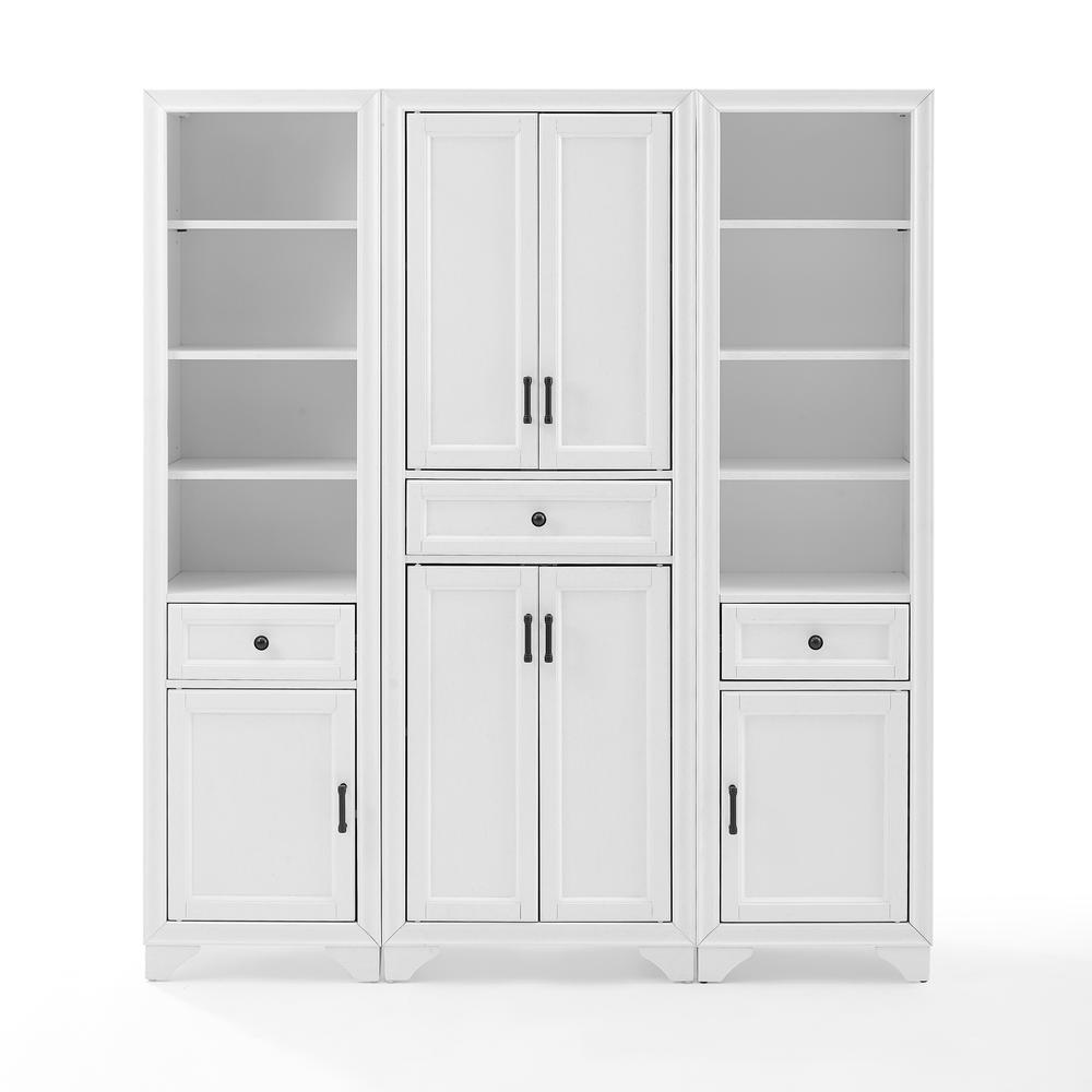 Tara 3-Piece Kitchen Storage Pantry Set - Pantry & 2 Linen Cabinets. Picture 10