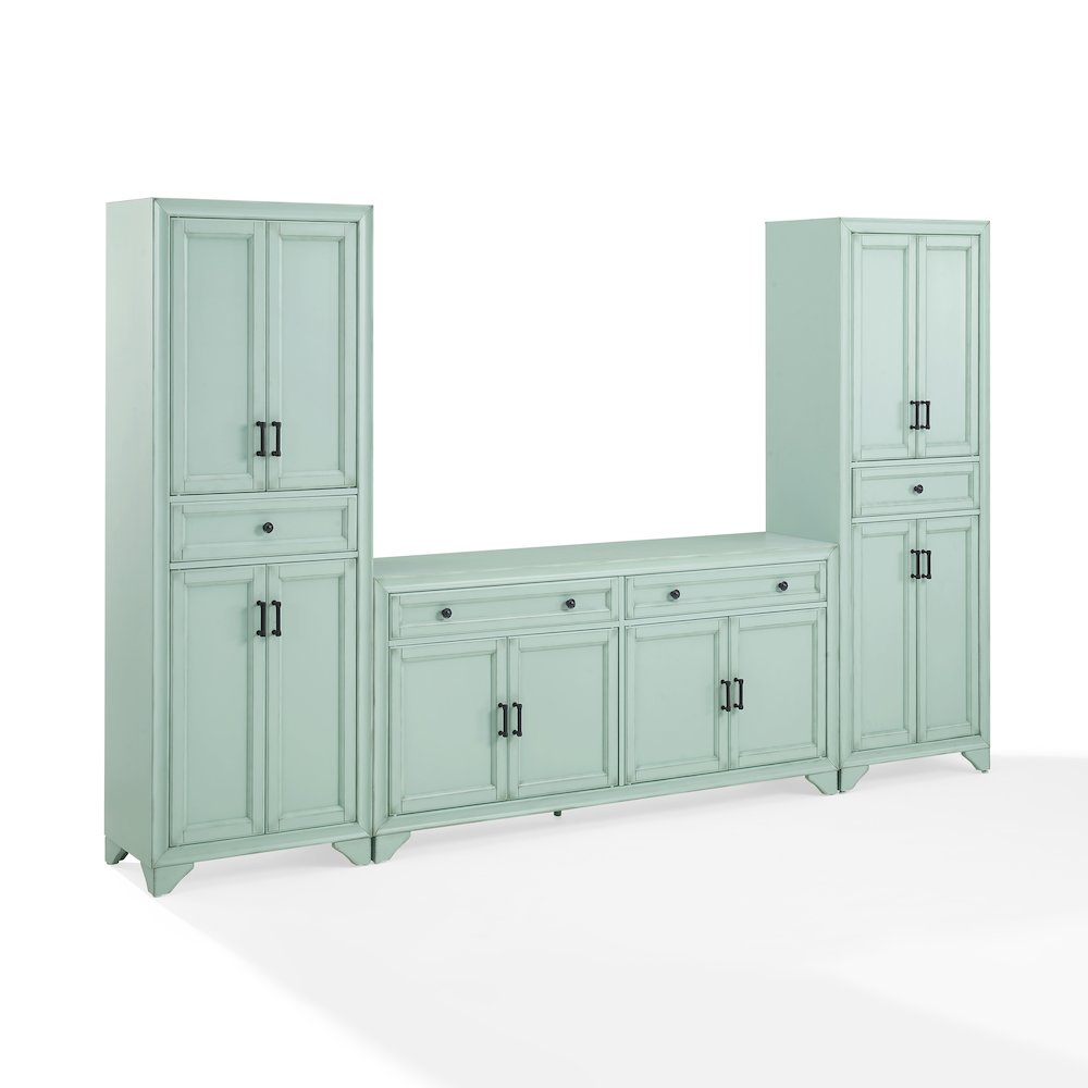 Tara 3-Piece Sideboard And Pantry Set - Sideboard & 2 Pantries. Picture 1