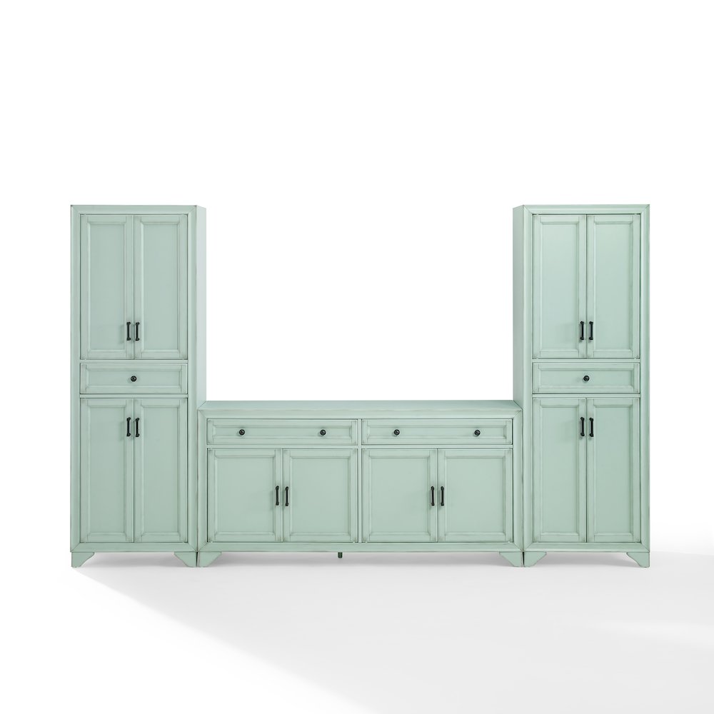Tara 3-Piece Sideboard And Pantry Set - Sideboard & 2 Pantries. Picture 2