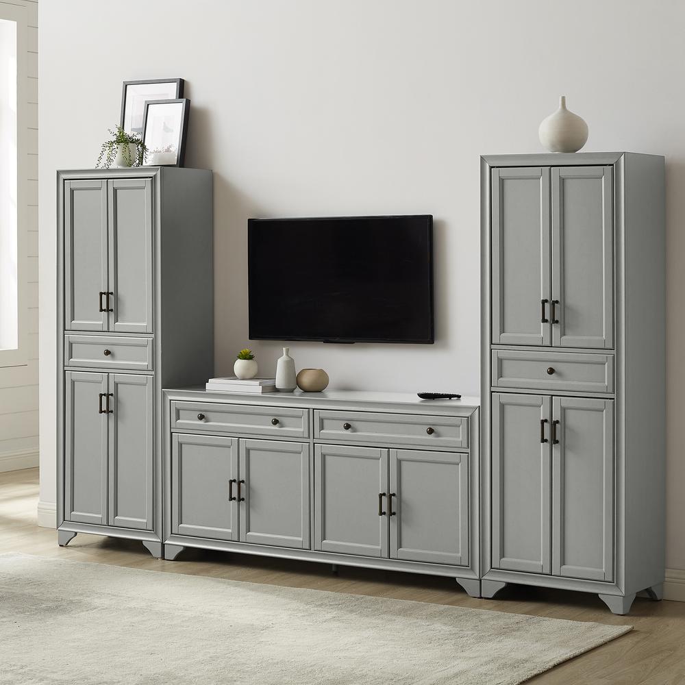 Tara 3-Piece Entertainment Center - Sideboard & 2 Pantries. Picture 2