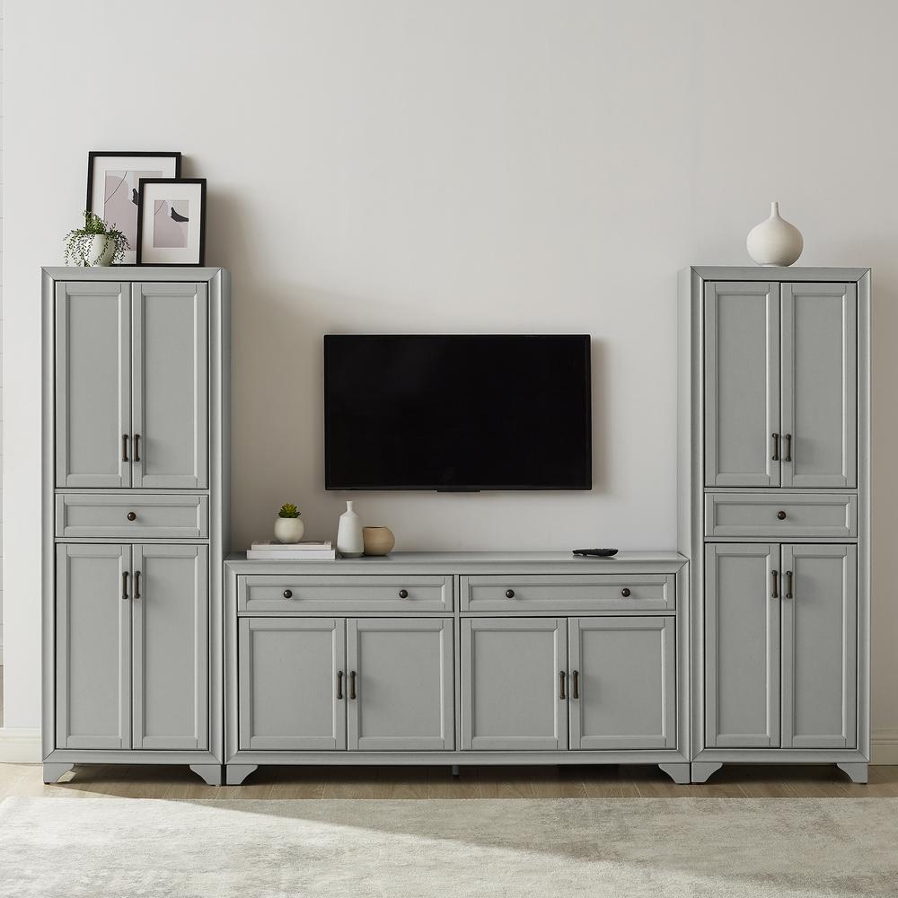 Tara 3-Piece Entertainment Center - Sideboard & 2 Pantries. Picture 4