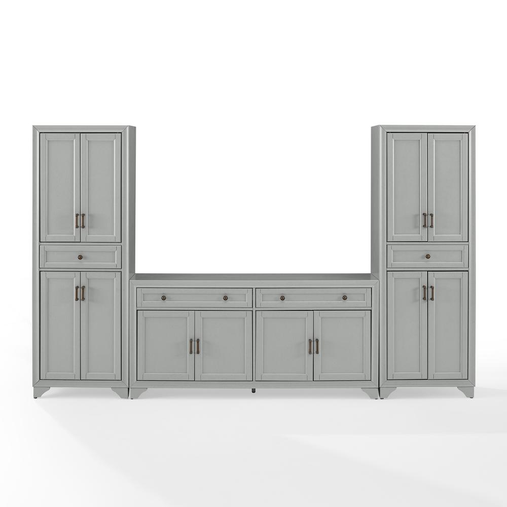 Tara 3-Piece Entertainment Center - Sideboard & 2 Pantries. Picture 6