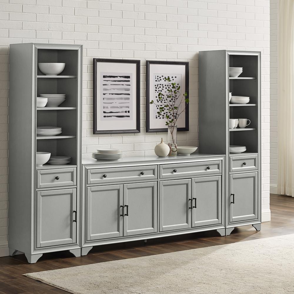 Tara 3-Piece Sideboard And Bookcase Set. Picture 2
