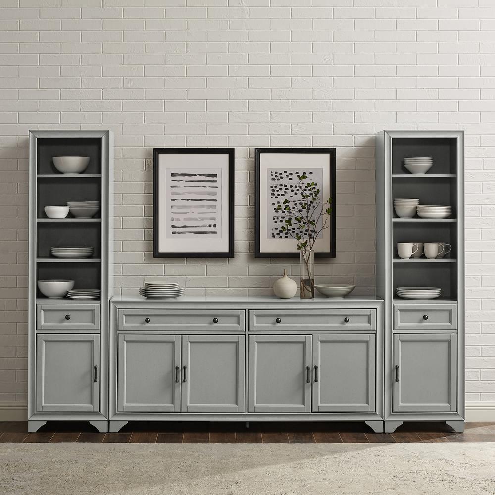 Tara 3-Piece Sideboard And Bookcase Set. Picture 3