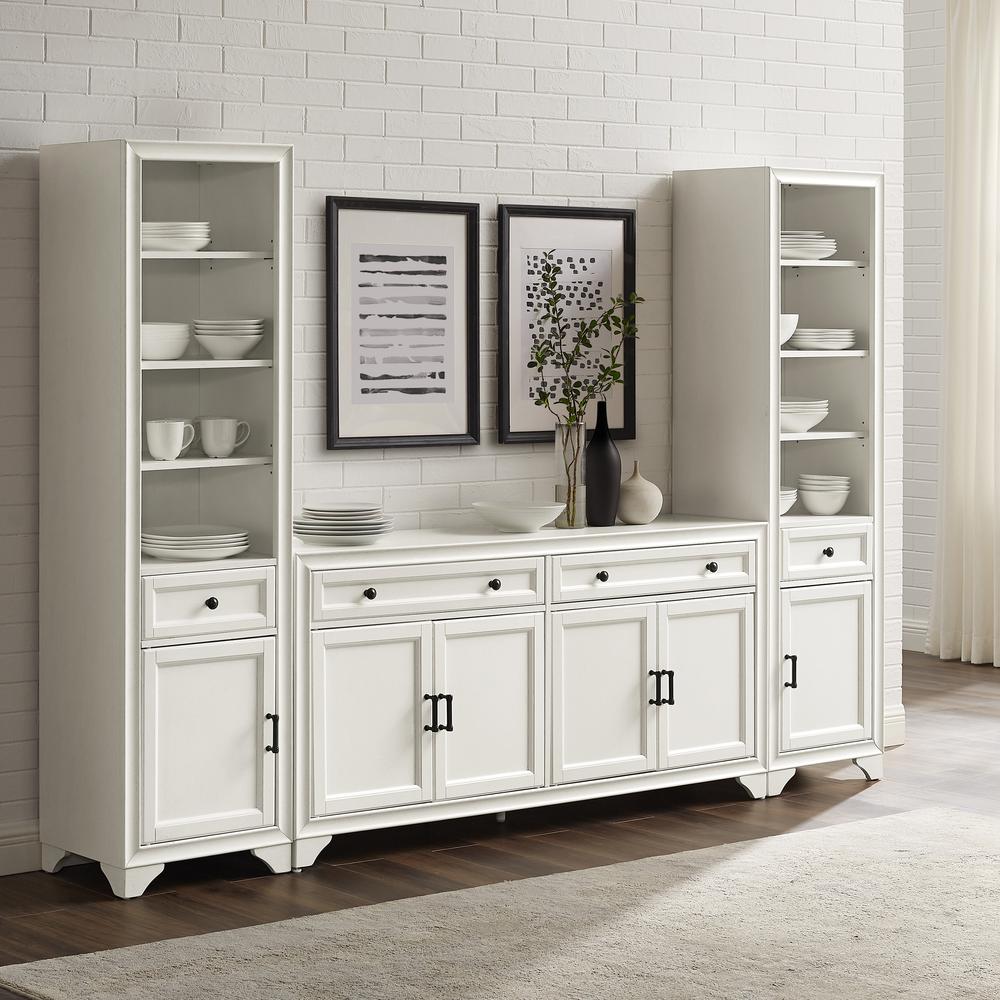 Tara 3-Piece Sideboard And Bookcase Set - Sideboard & 2 Bookcases. Picture 2