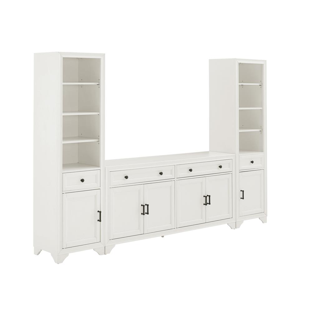 Tara 3-Piece Sideboard And Bookcase Set - Sideboard & 2 Bookcases. Picture 1