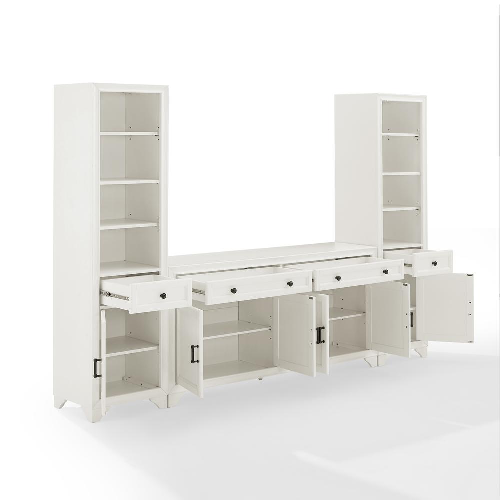 Tara 3-Piece Sideboard And Bookcase Set - Sideboard & 2 Bookcases. Picture 8
