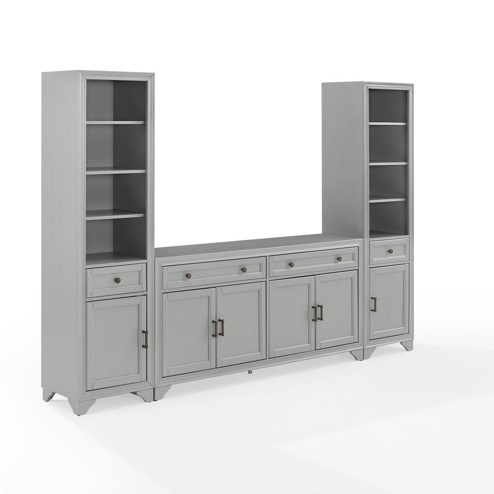 Tara 3-Piece Entertainment Center - Sideboard & 2 Bookcases. Picture 1