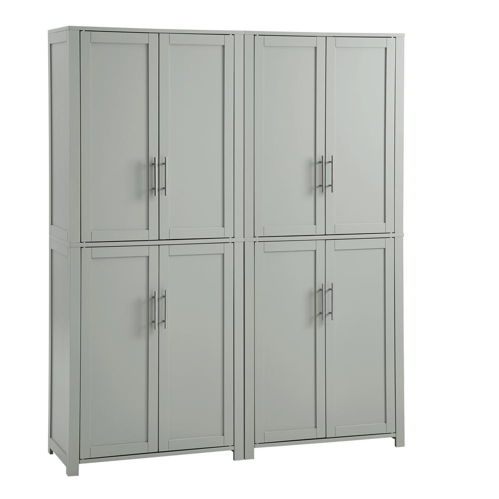 Savannah 2-Piece Kitchen Storage Pantry Set - 2 Pantries. Picture 1