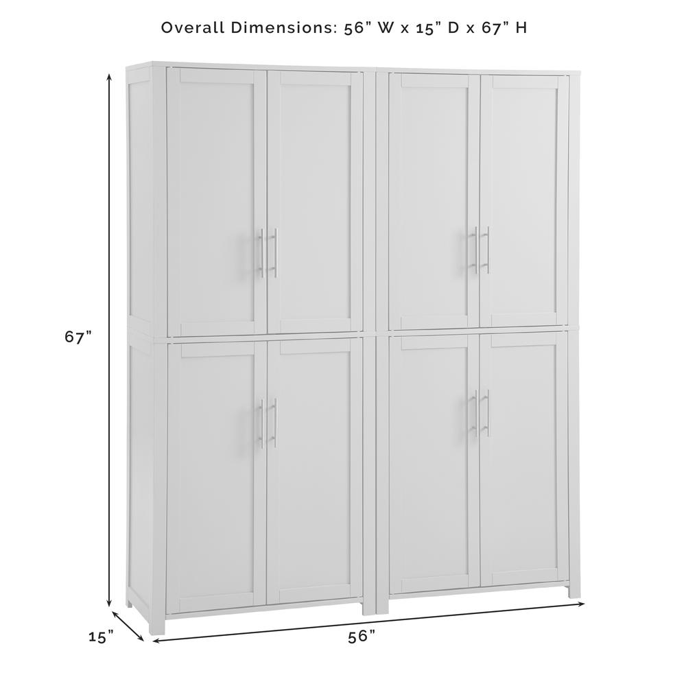 Savannah 2-Piece Kitchen Storage Pantry Set - 2 Pantries. Picture 10