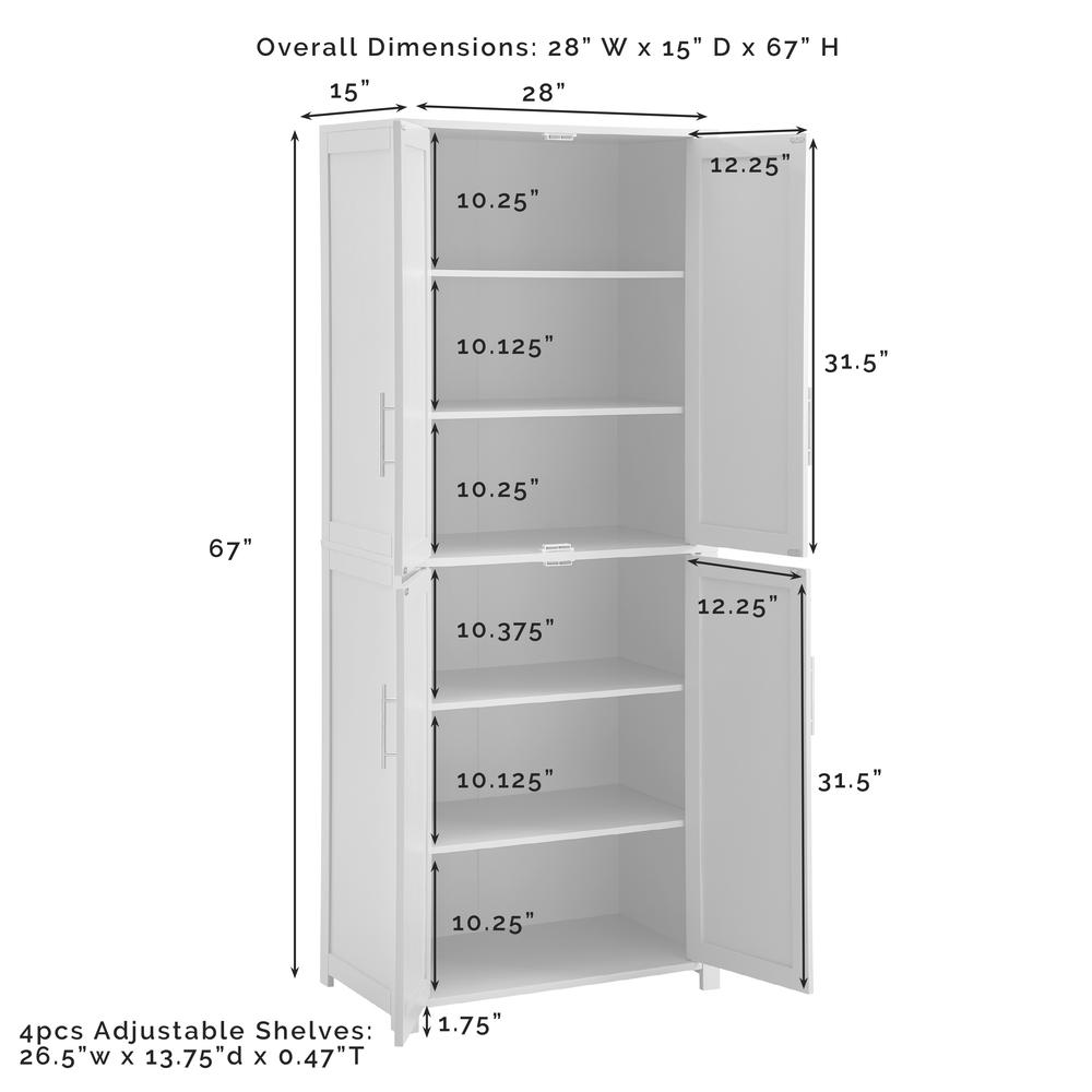 Savannah 2-Piece Kitchen Storage Pantry Set - 2 Pantries. Picture 11