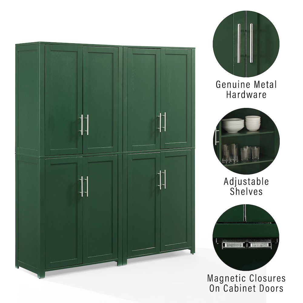 Savannah 2-Piece Kitchen Storage Pantry Set - 2 Pantries. Picture 9