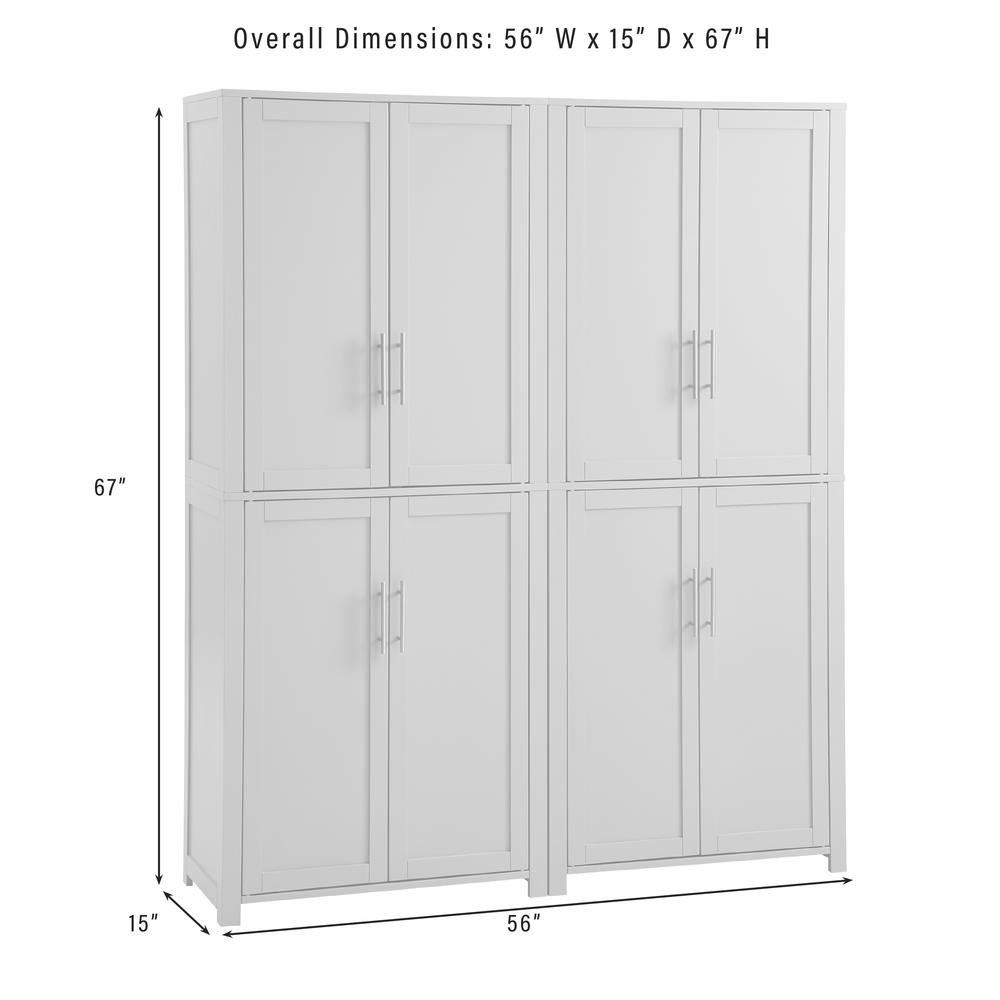 Savannah 2-Piece Kitchen Storage Pantry Set. Picture 11
