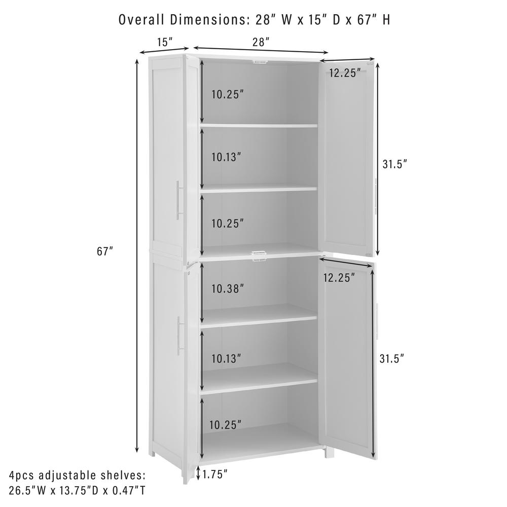 Savannah 2-Piece Kitchen Storage Pantry Set. Picture 12