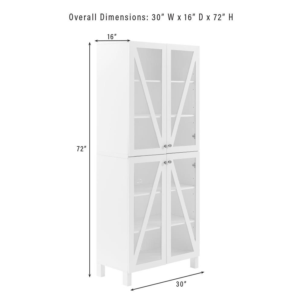 Cassai Tall Kitchen Storage Pantry - 2 Stackable Pantries. Picture 17