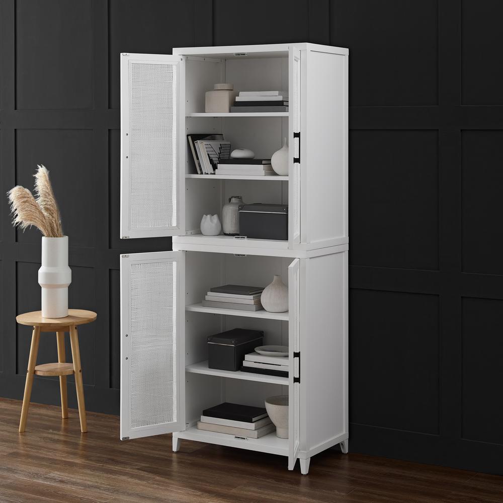 Milo Tall Kitchen Storage Pantry - 2 Stackable Pantries. Picture 5