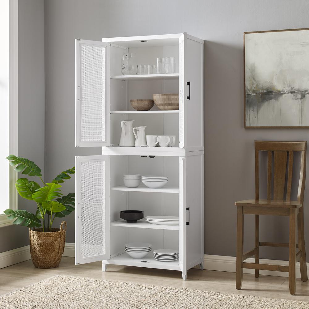 Milo Tall Kitchen Storage Pantry - 2 Stackable Pantries. Picture 8