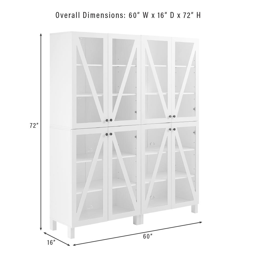 Cassai 2-Piece Kitchen Storage Pantry Set - 2 Tall Pantries. Picture 14