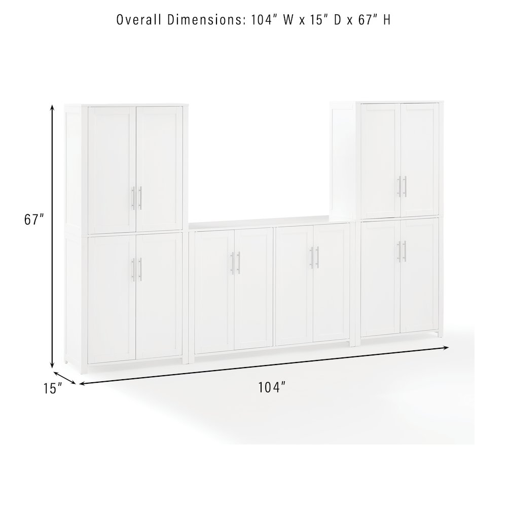 Savannah 3-Piece Sideboard And Pantry Set - Sideboard & 2 Pantries. Picture 14