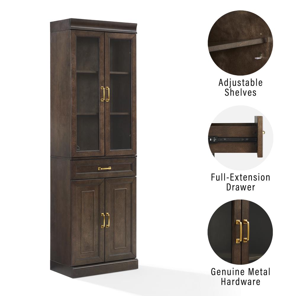 Stanton Glass Door Kitchen Storage Pantry Cabinet. Picture 5