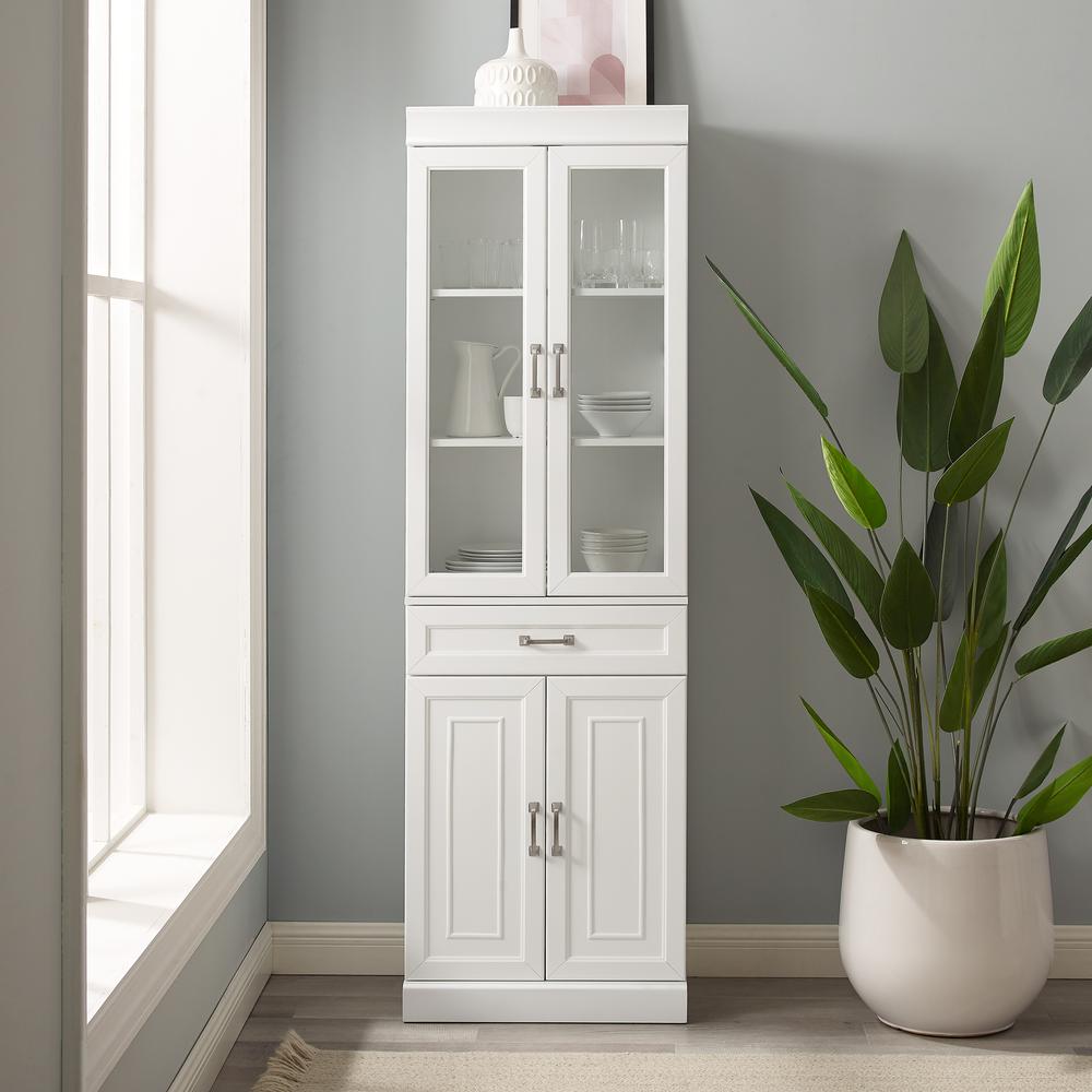 Stanton Glass Door Kitchen Storage Pantry Cabinet. Picture 16