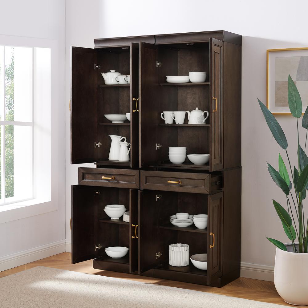 Stanton 2-Piece Kitchen Storage Pantry Cabinet Set. Picture 14
