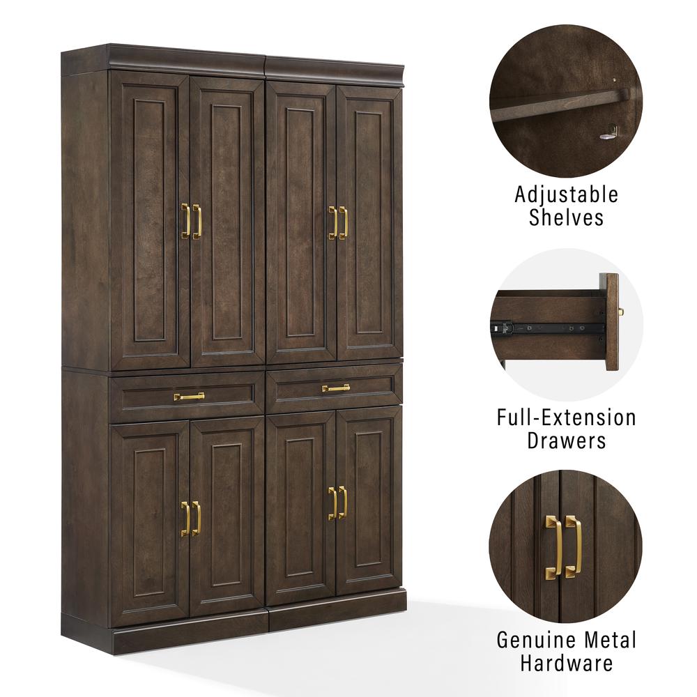 Stanton 2-Piece Kitchen Storage Pantry Cabinet Set. Picture 5