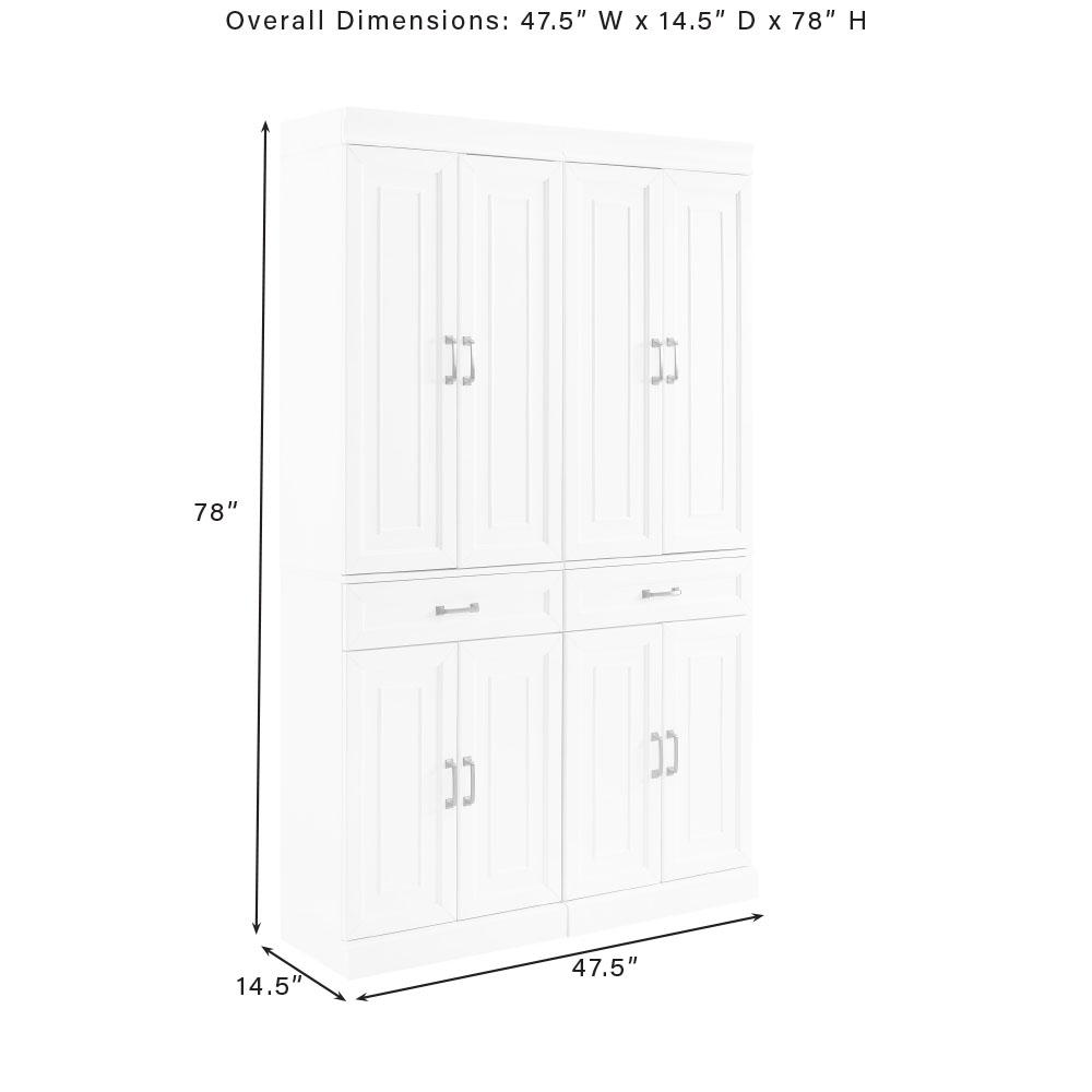 Stanton 2-Piece Kitchen Storage Pantry Cabinet Set. Picture 7