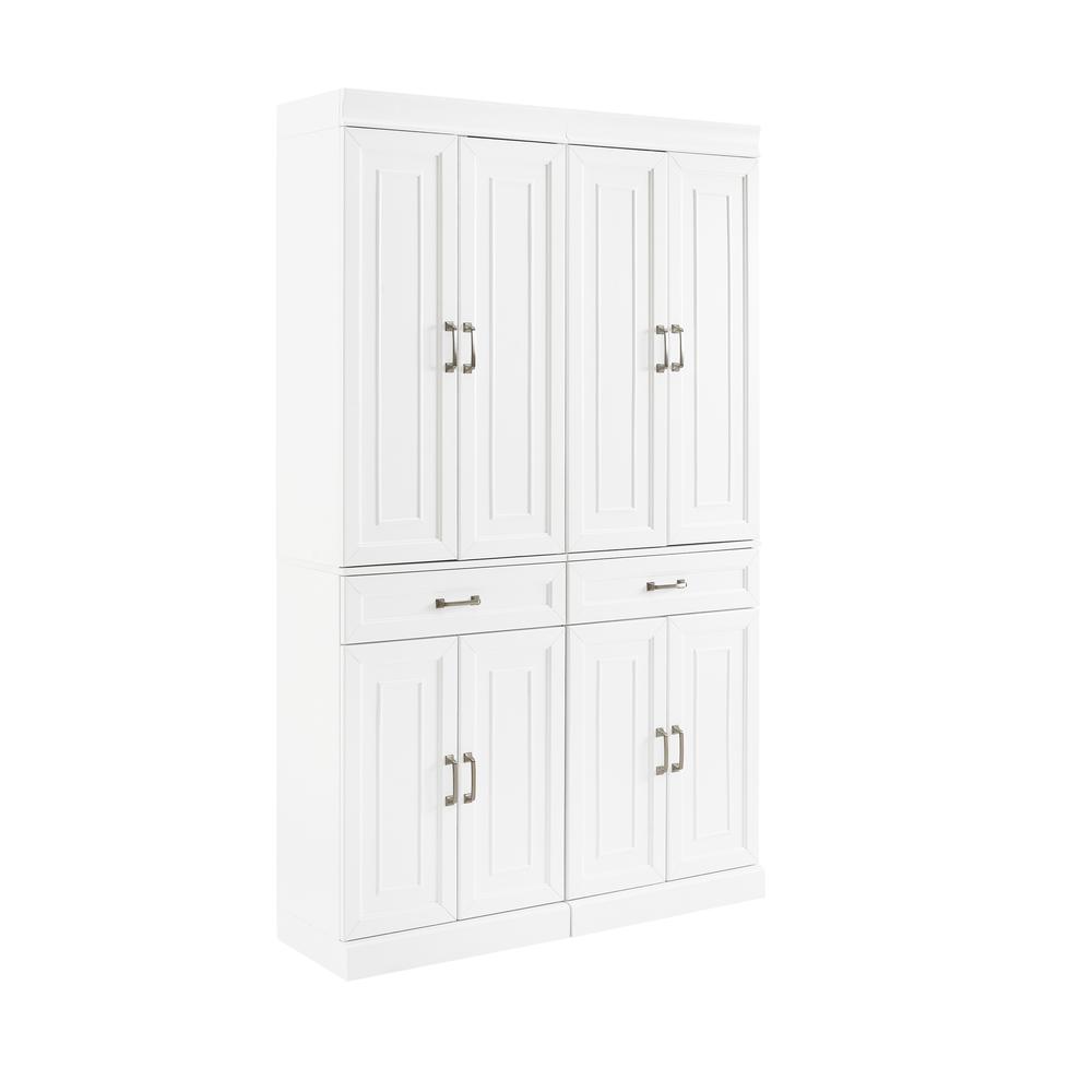 Stanton 2-Piece Kitchen Storage Pantry Cabinet Set. Picture 1