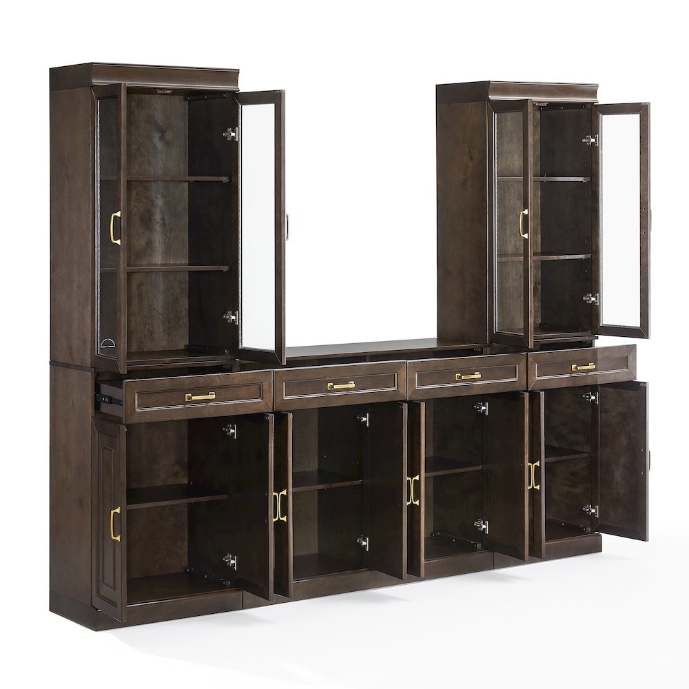 Stanton 3-Piece Sideboard And Glass Door Pantry Set - Sideboard & 2 Pantries. Picture 3