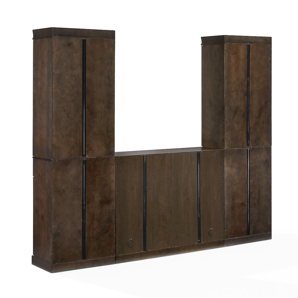 Stanton 3-Piece Sideboard And Glass Door Pantry Set - Sideboard & 2 Pantries. Picture 4