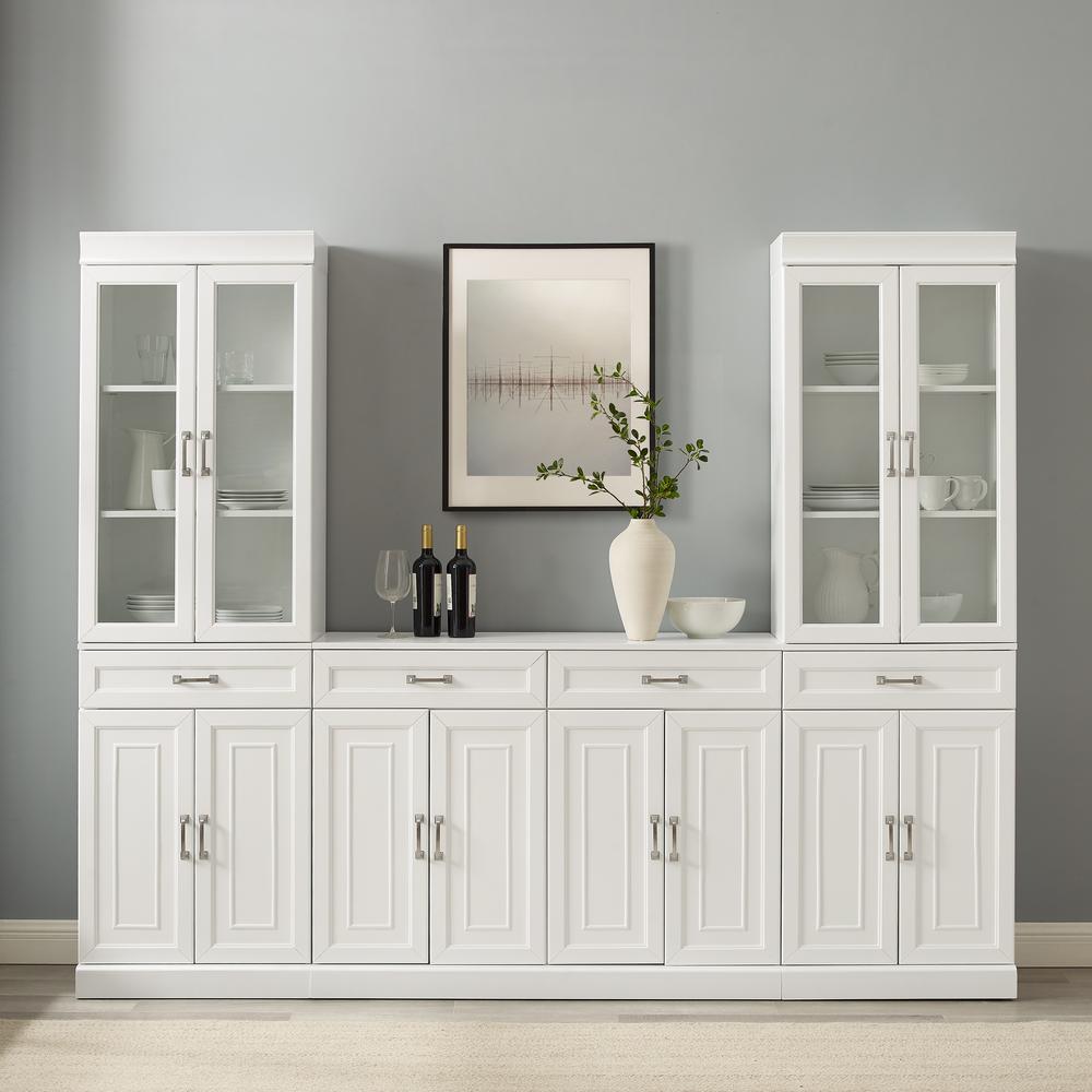 Stanton 3-Piece Sideboard And Glass Door Pantry Set - Sideboard & 2 Pantries. Picture 10