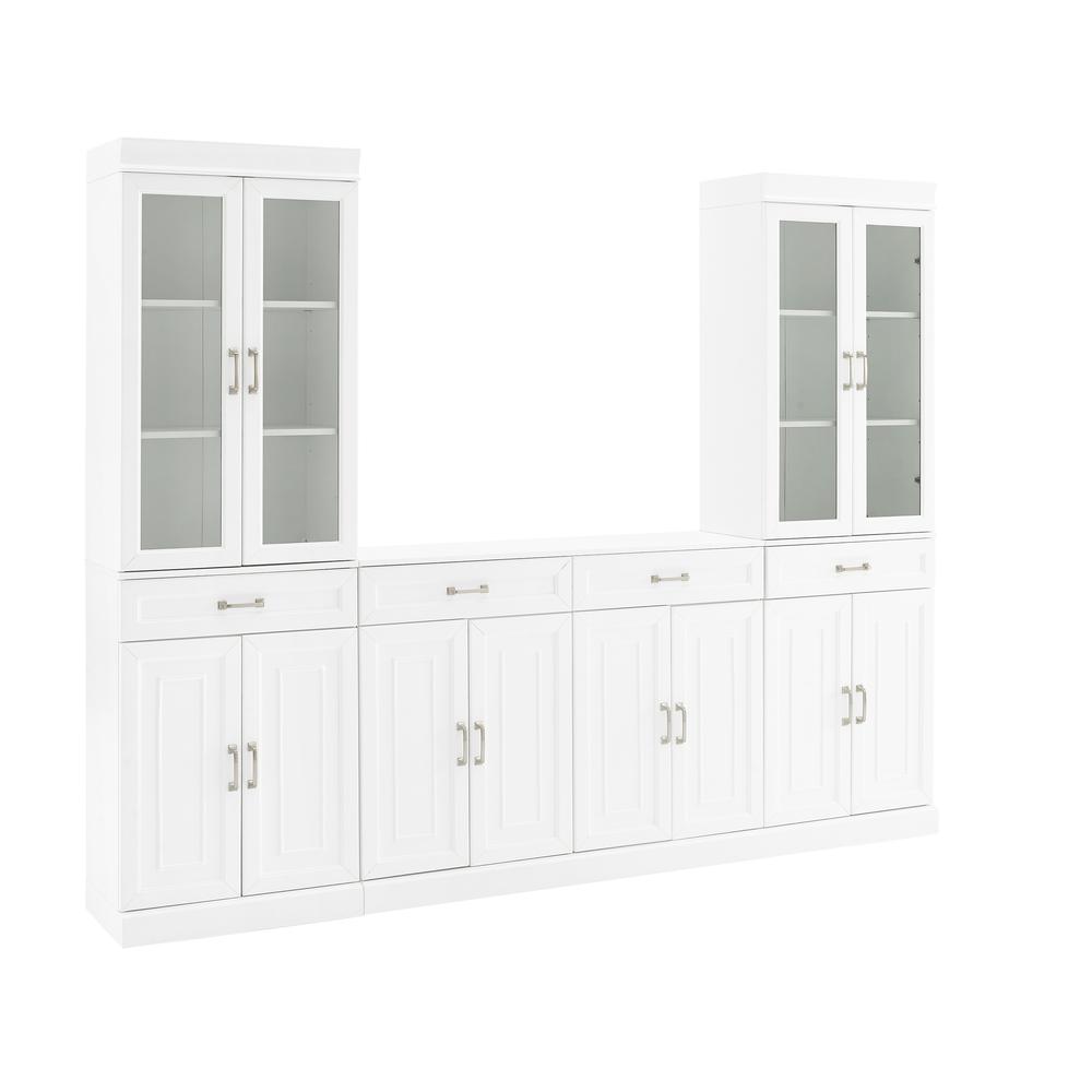 Stanton 3-Piece Sideboard And Glass Door Pantry Set - Sideboard & 2 Pantries. Picture 1