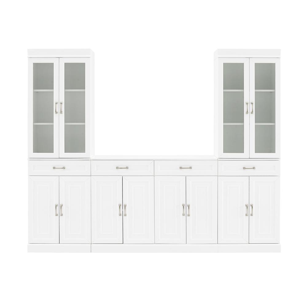 Stanton 3-Piece Sideboard And Glass Door Pantry Set - Sideboard & 2 Pantries. Picture 2