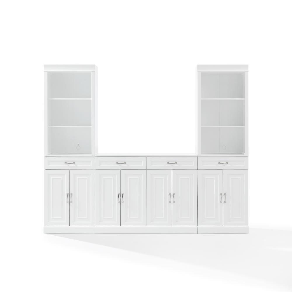 Stanton 3-Piece Sideboard And Storage Bookcase Set - Sideboard & 2 Bookcases. Picture 2