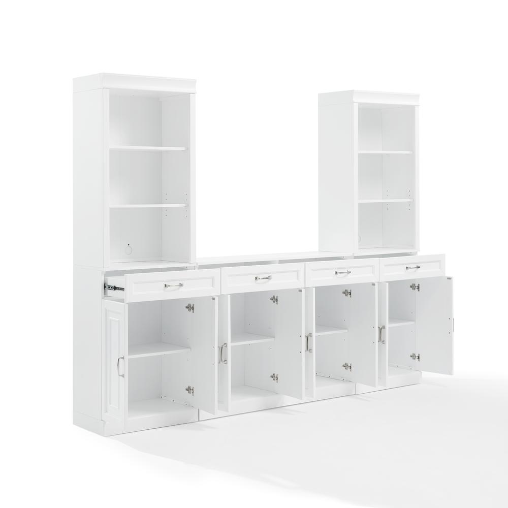 Stanton 3-Piece Sideboard And Storage Bookcase Set - Sideboard & 2 Bookcases. Picture 3