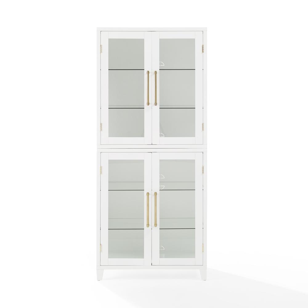Roarke Glass Door Kitchen Pantry Storage Cabinet. Picture 2